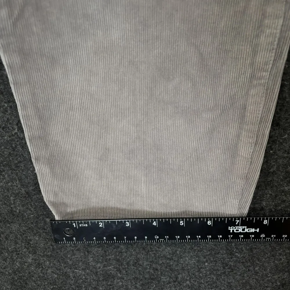 J Crew Pants Womens 32p Gray Corduroy Vintage Slim Fit Straight 5 Pocket Chino